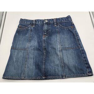 Gap Jeans Denim Mini Skirt Y2K Size 1 Medium Wash